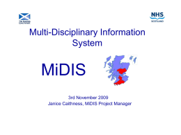 Multi Disciplinary Information System MiDIS