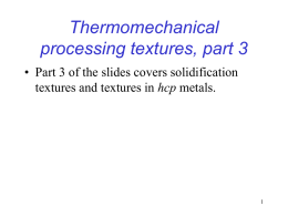 Solidification texture - Hefei University of Technology