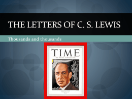 The Letters of C. S. Lewis