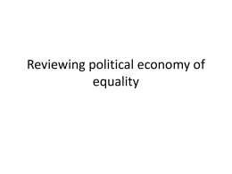 The Political Economy of Community