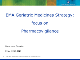 EMA geriatric medicines strategy