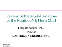Review of the Design of the MiniBooNE Horn