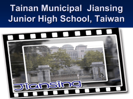 Tainan,Taiwan Jiansing Junior High School