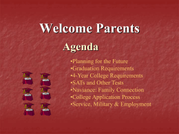 Junior Parent Meeting - Quincy Public Schools