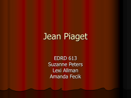 Piaget - ASTL Portfolio