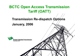 BCTC OATT Decision Summary