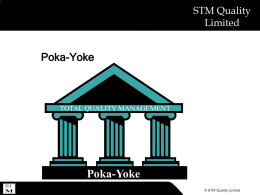 Poka Yoke - Vietnam World Class Manufacturing
