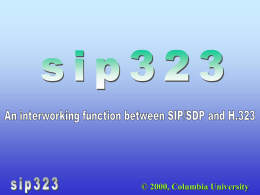 sip323 - SIP/H.323 signaling gateway