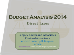 Budget Analysis 2013