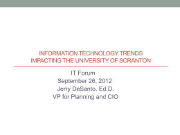 Information Technology Trends Impacting the University of