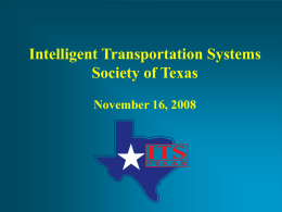 Intelligent Transportation Systems Department