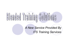 Blended Training Solutions - Penn State