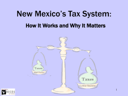 New Mexico&rsquo;s Tax System