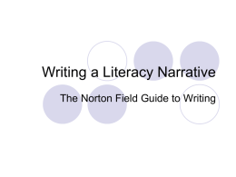 Writing a Literacy Narrative