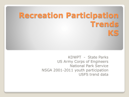 Recreation Participation Trends KS