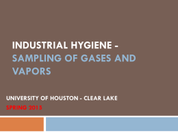 WORKPLACE EXPOSURE ASSESSMENT AND FIELD &hellip;