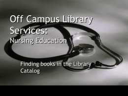 Off Campus Library Services - Indiana Wesleyan University