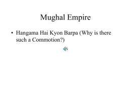 Early History of the Mughal