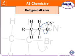11. Halogenoalkanes