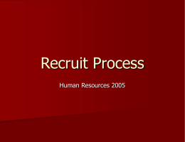 Recruit Process - Human Resources | Virginia Tech