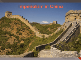 Imperialism in China PowerPoint Presentation