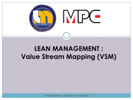 Value Stream Mapping - UPM : PEJABAT PENDAFTAR