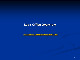 Lean Manufacturing Overview