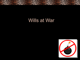 Wills at War - Legacy PC Partners