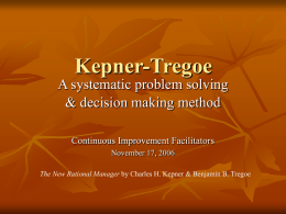 Kepner-Tregoe: