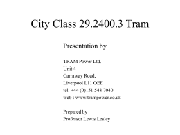 City Class 29.2400.3 Tram