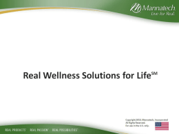 Real Wellness Solutions for Life