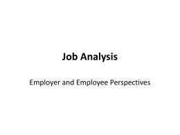 Job Analysis - Texas Christian University