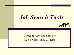 Job Search Tools - Lewis–Clark State College