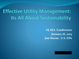Past, Present and Future OF Effective Utility Management