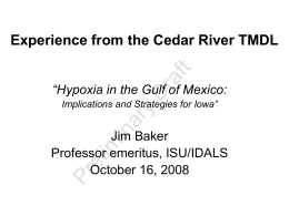 Iowa Water Quality & Cost Assessment Case Study