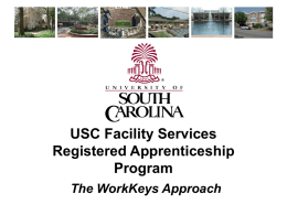 USC FMC Apprenticeship Program