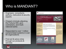 Mandiant - The Security Network