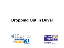 Dropping Out in Duval - COJ.net