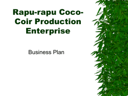 Rapu-rapu Coco-Coir Production Enterprise