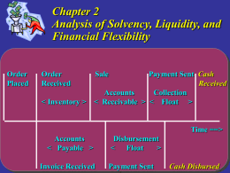 Chapter 7: Liquidity Analysis and Financial Flexibility