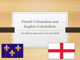 French Colonialism and English Colonialism: