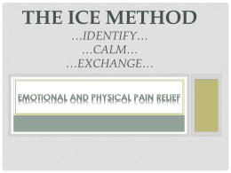 The ICE Method …identify… …calm… …exchange…