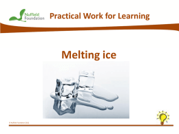 Practical Work for Learning
