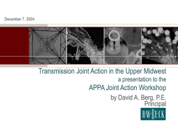 Transmission Joint Action in the Upper Midwest as