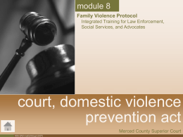 Module 8 Courts ppt - Family Resource Council Home Page