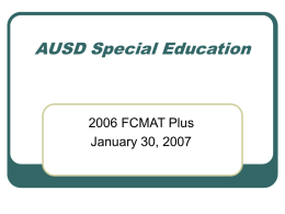AUSD Special Education
