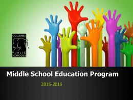 Intermediate Education Program