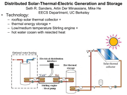 Distributed Solar-Thermal-Electric Generation and Storage