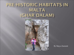 Pre-Historic Habitats in Malta Ghar Dalam