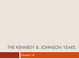 The kennedy & johnson years - Avon Grove School District